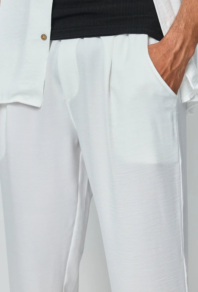 Set van overhemd met korte mouwen en broek