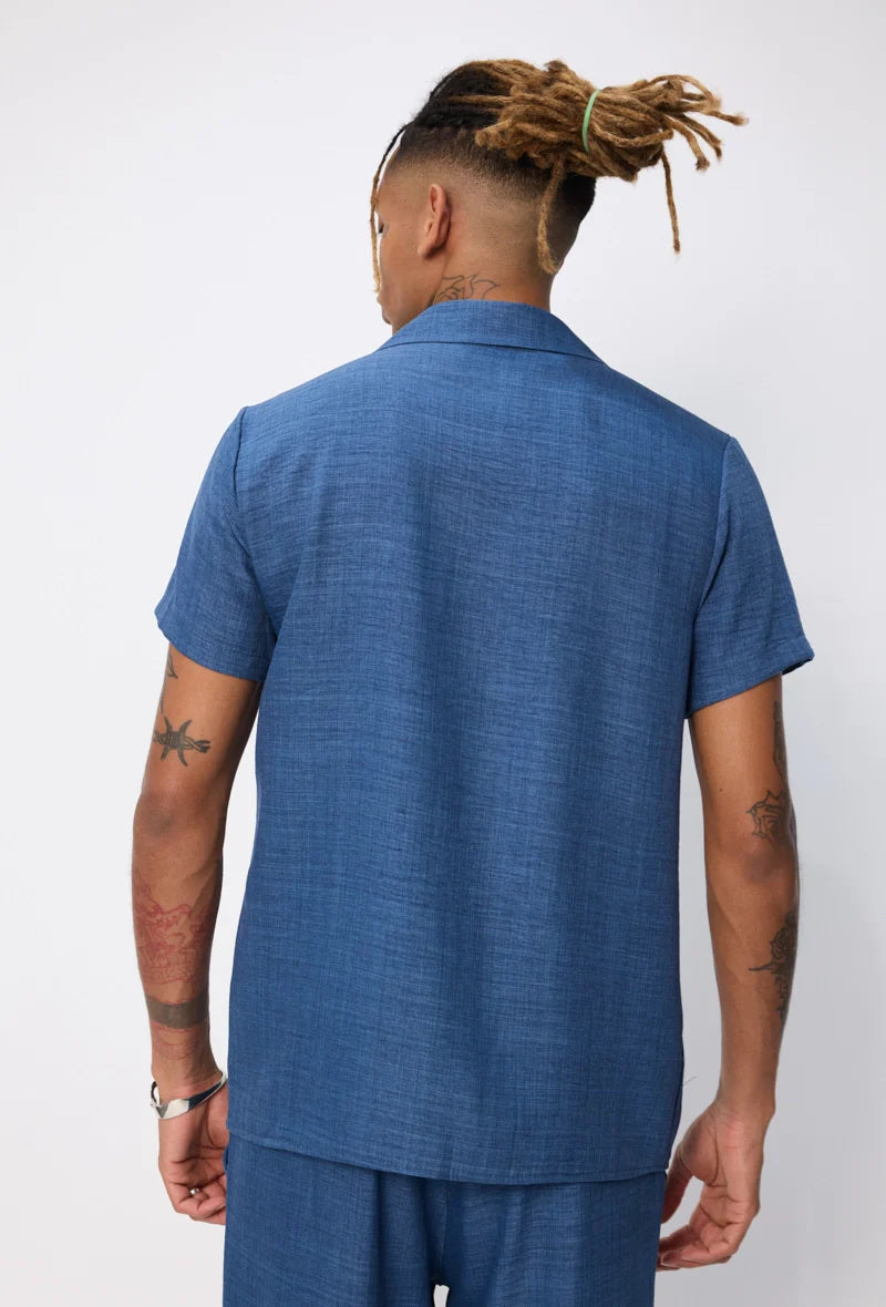 Set van overhemd met korte mouwen en broek