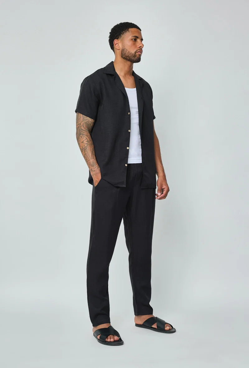 Set van overhemd met korte mouwen en broek