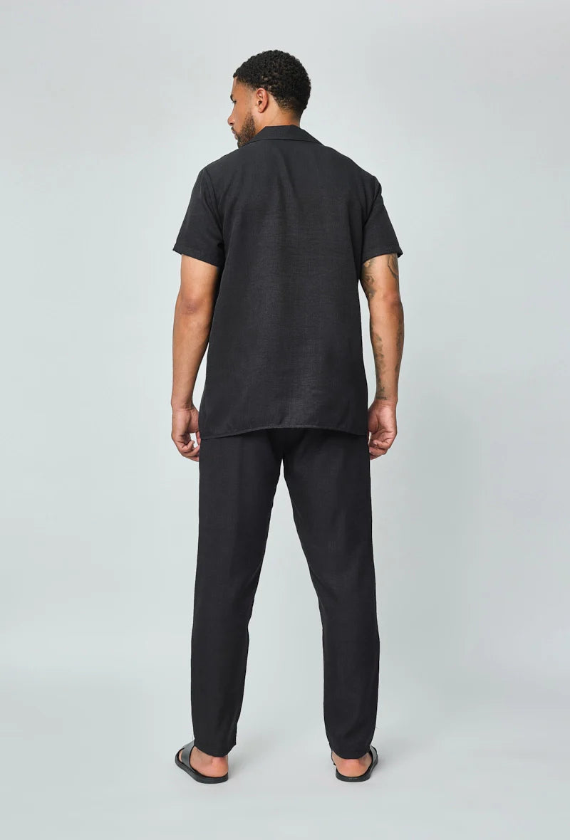 Set van overhemd met korte mouwen en broek