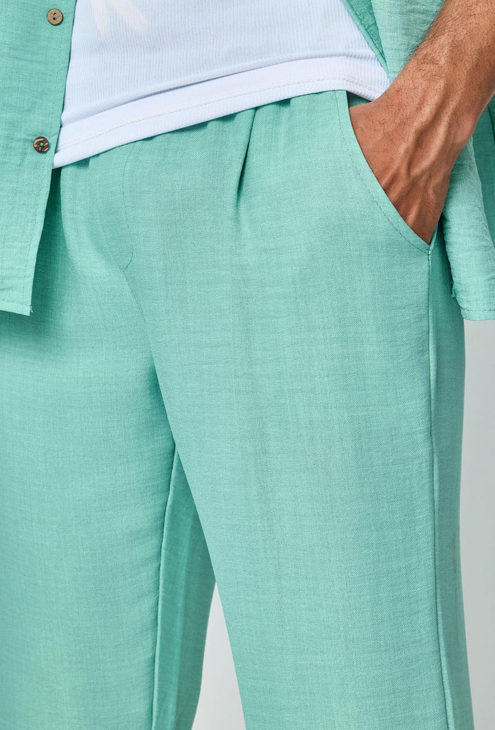 Set van overhemd met korte mouwen en broek