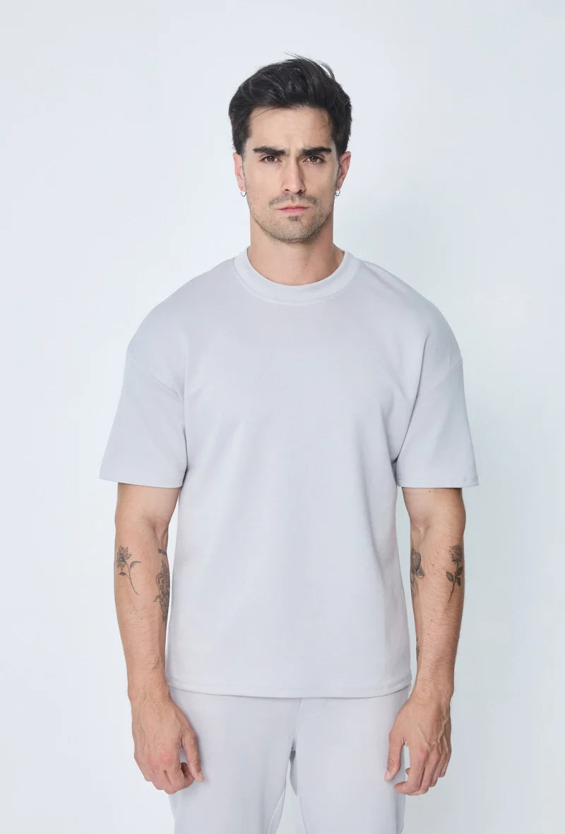 Set van effen t-shirt en broek