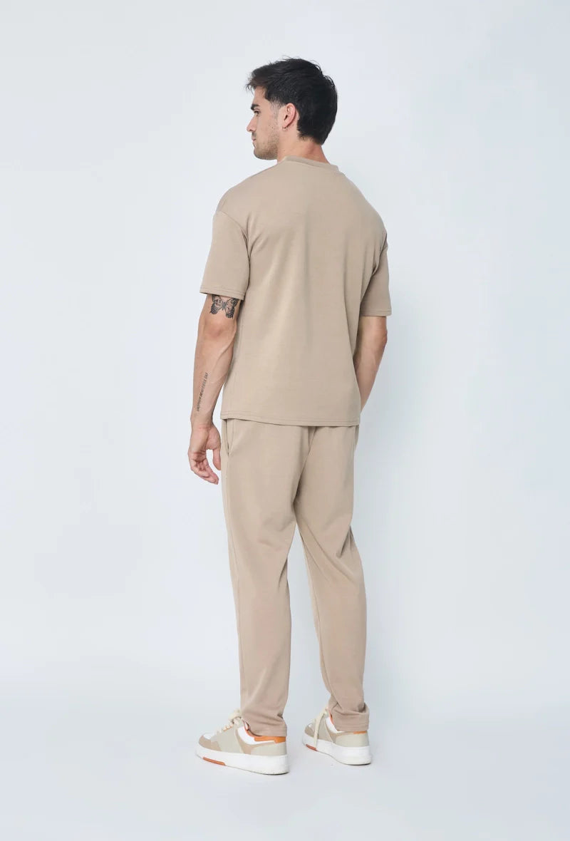 Set van effen t-shirt en broek