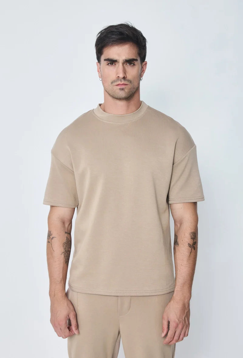 Set van effen t-shirt en broek