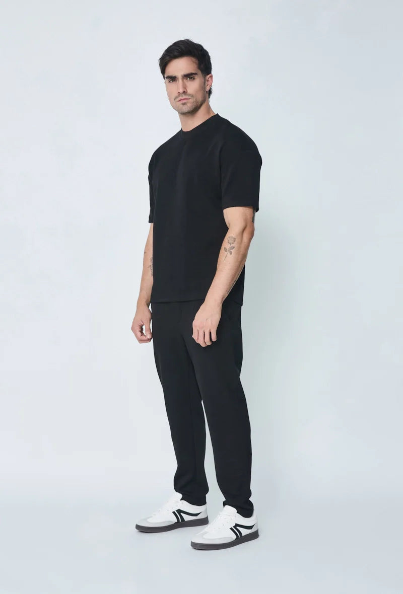 Set van effen t-shirt en broek