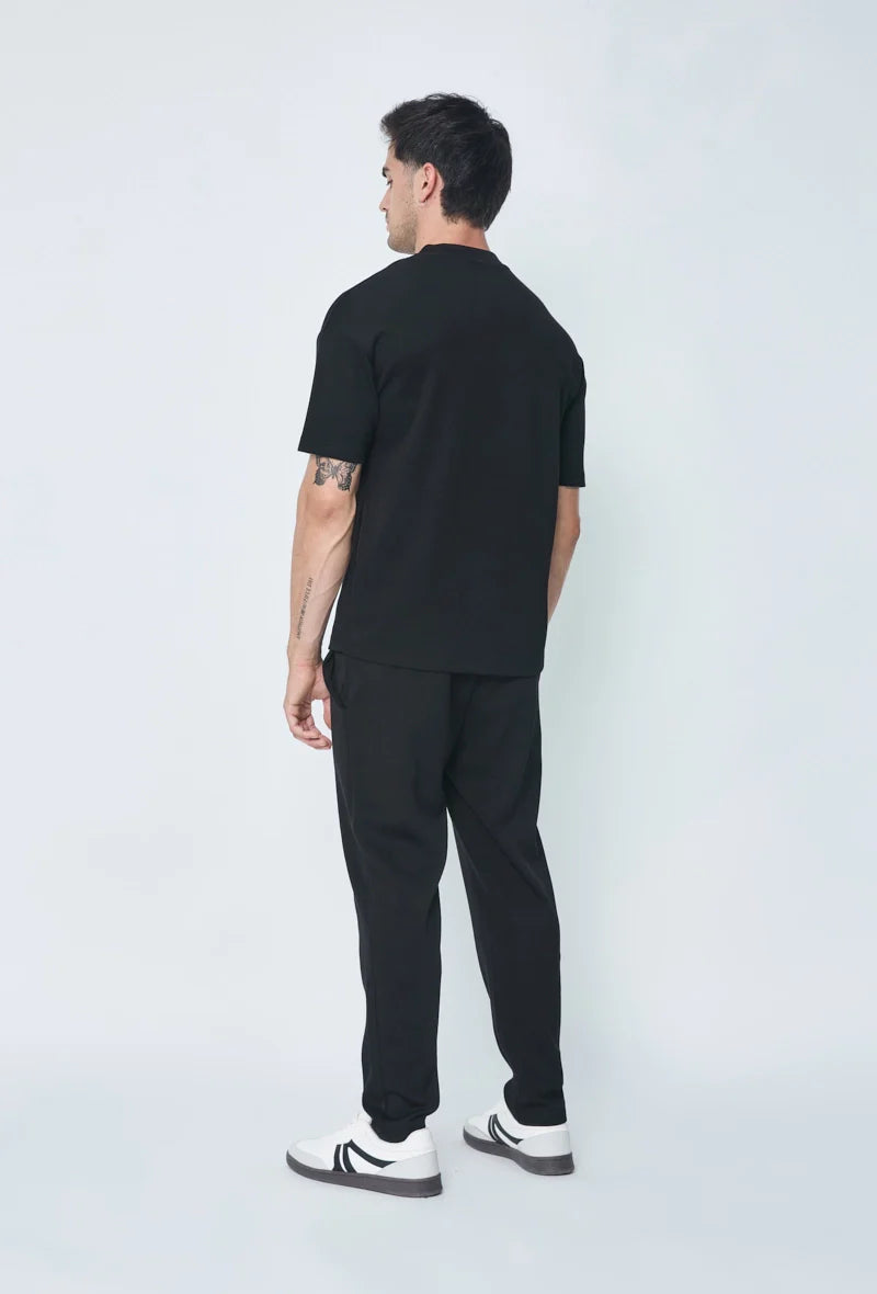 Set van effen t-shirt en broek