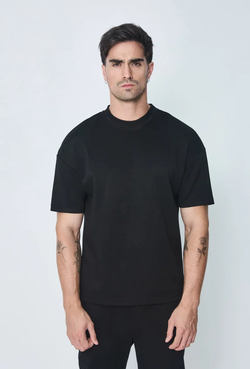 Set van effen t-shirt en broek