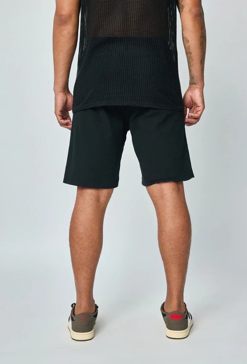 Lichtgewicht viscose shorts met linneneffect