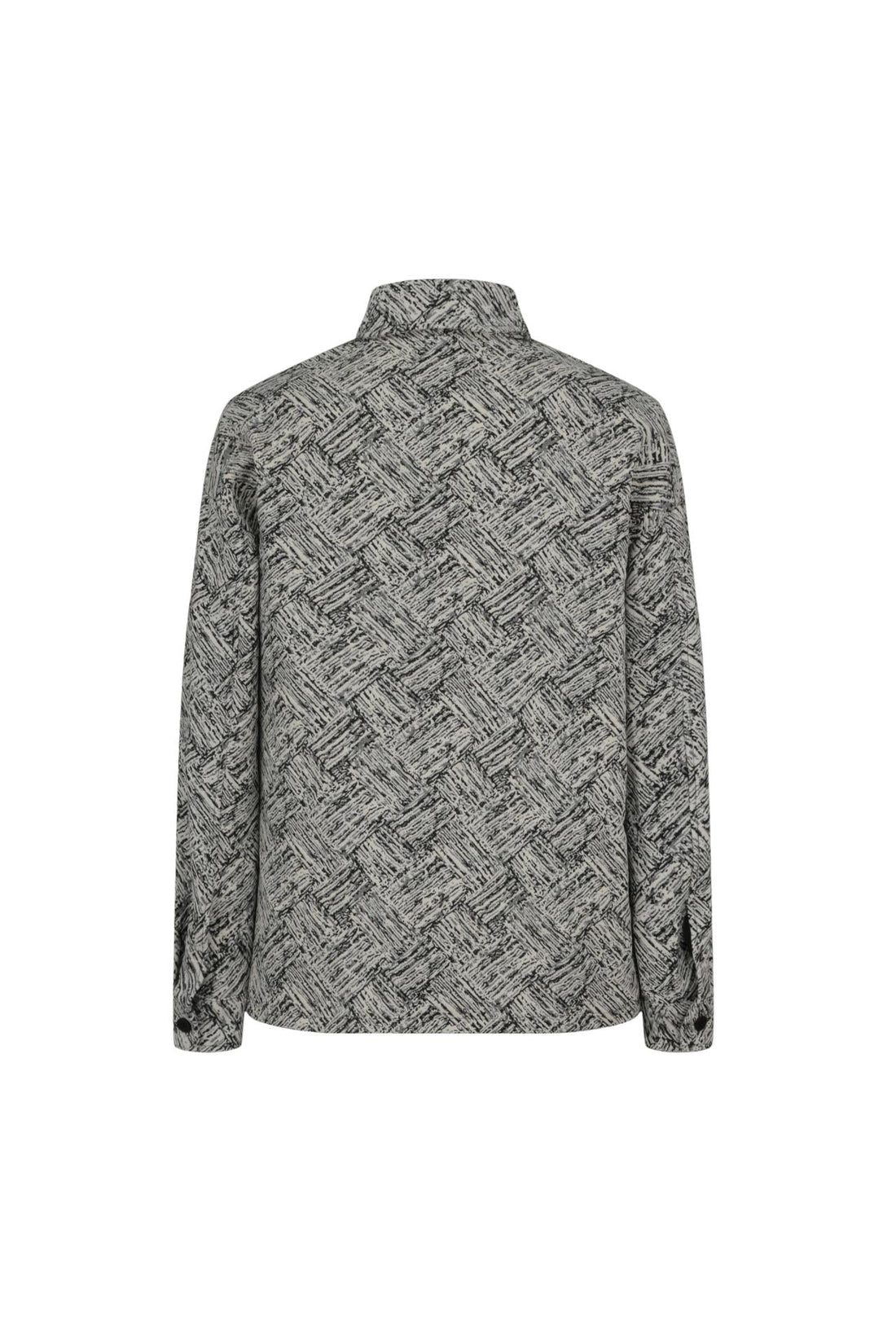 Azteekse print canvas overshirt