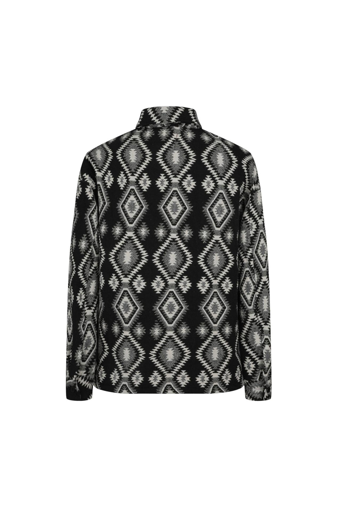 Azteekse print canvas overshirt