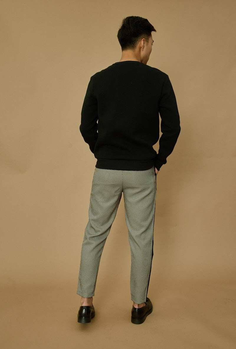 Basic sweatshirt met ronde hals