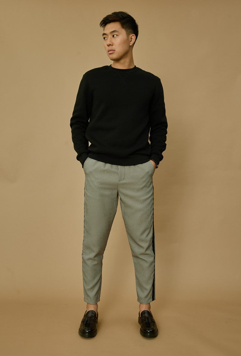 Basic sweatshirt met ronde hals