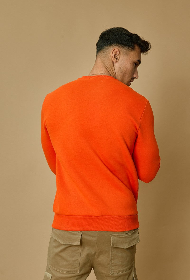 Basic sweatshirt met ronde hals