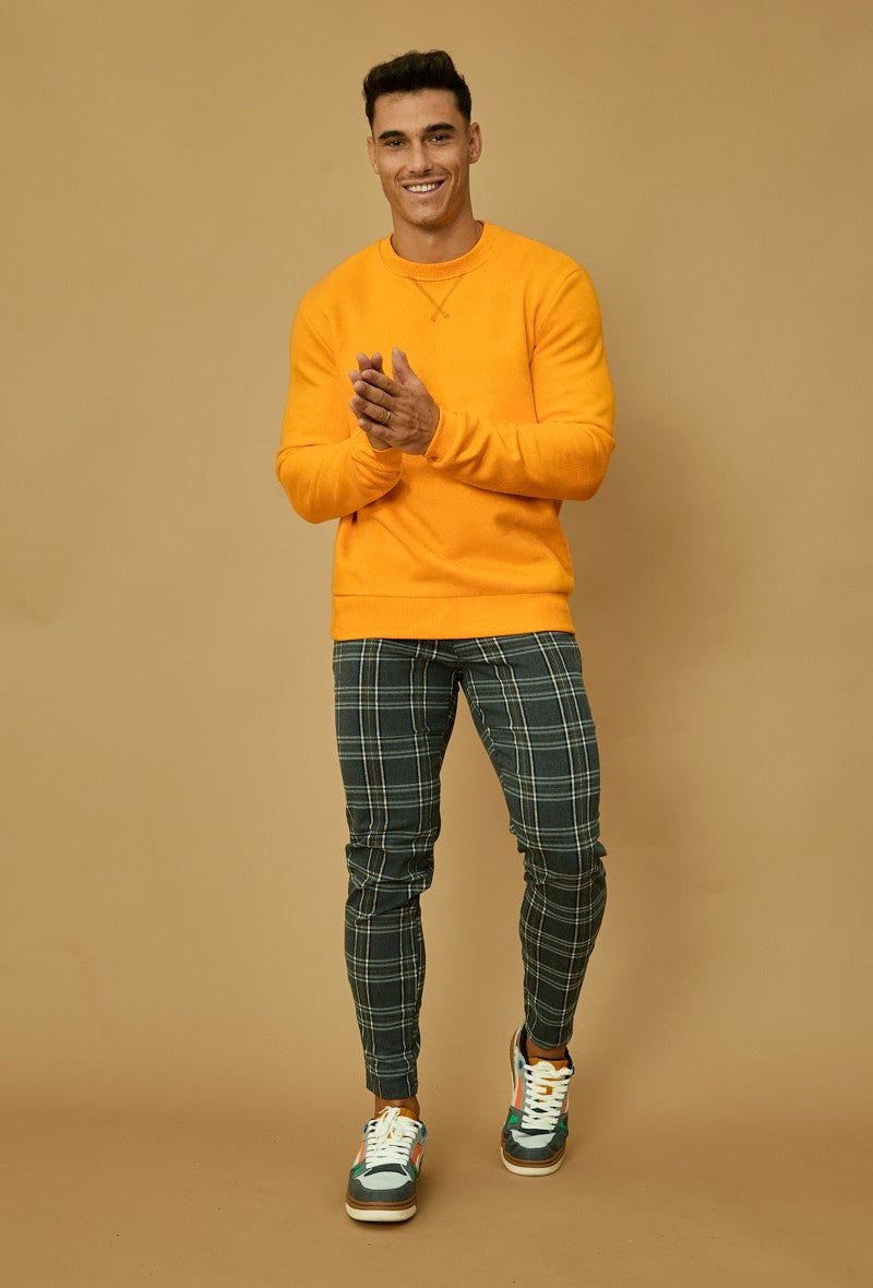 Basic sweatshirt met ronde hals