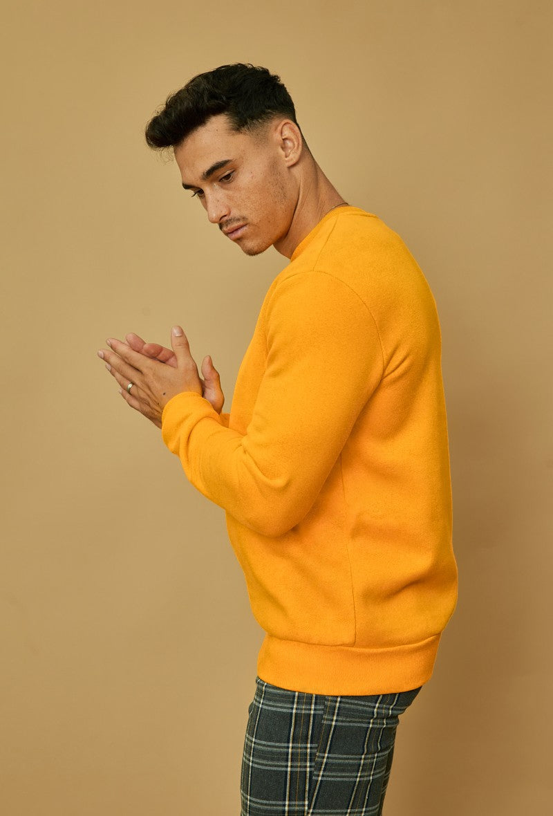 Basic sweatshirt met ronde hals