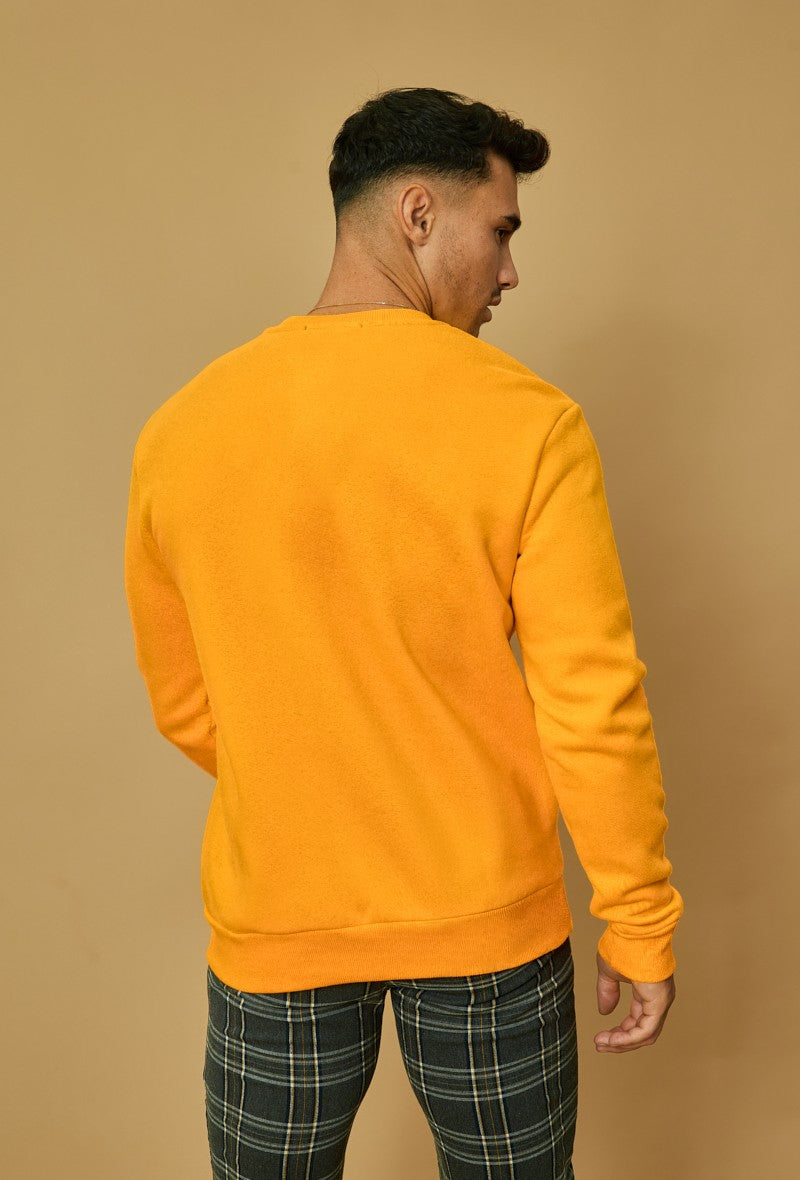 Basic sweatshirt met ronde hals