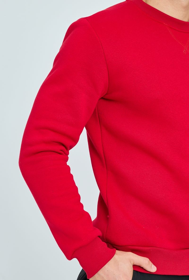 Basic sweatshirt met ronde hals