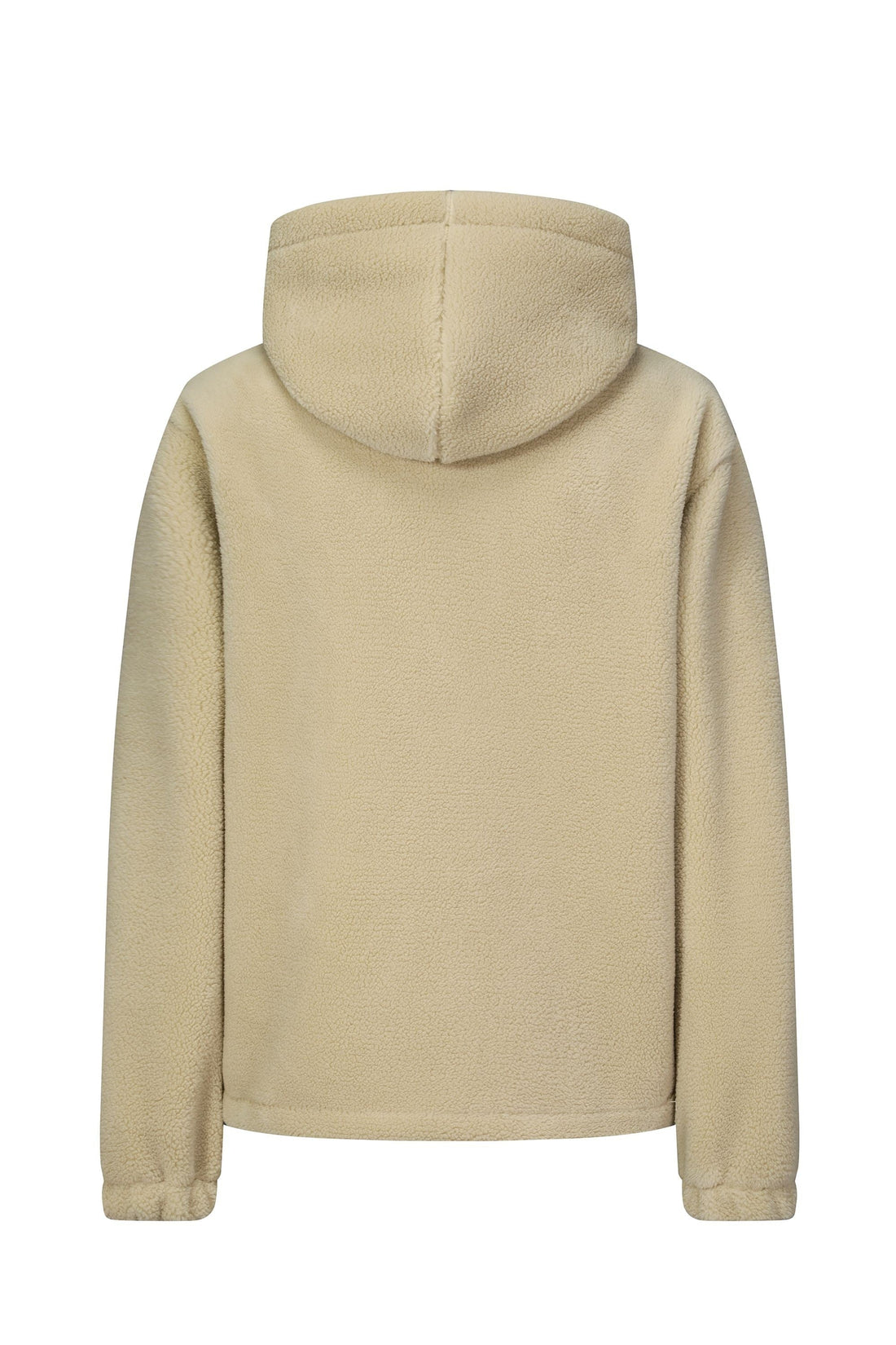 Fleece hoodie met rits