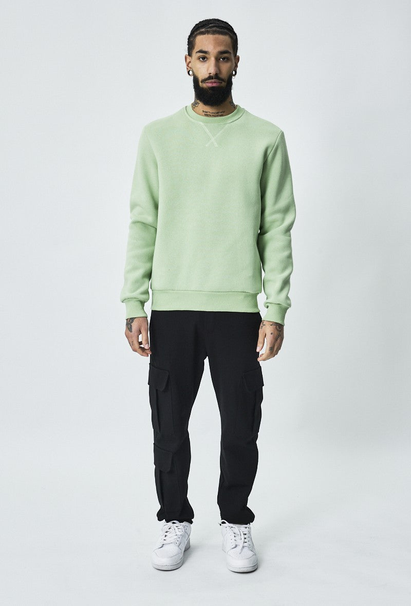 Basic sweatshirt met ronde hals