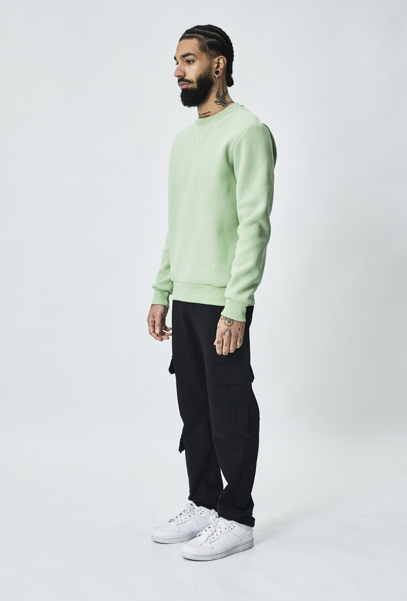 Basic sweatshirt met ronde hals