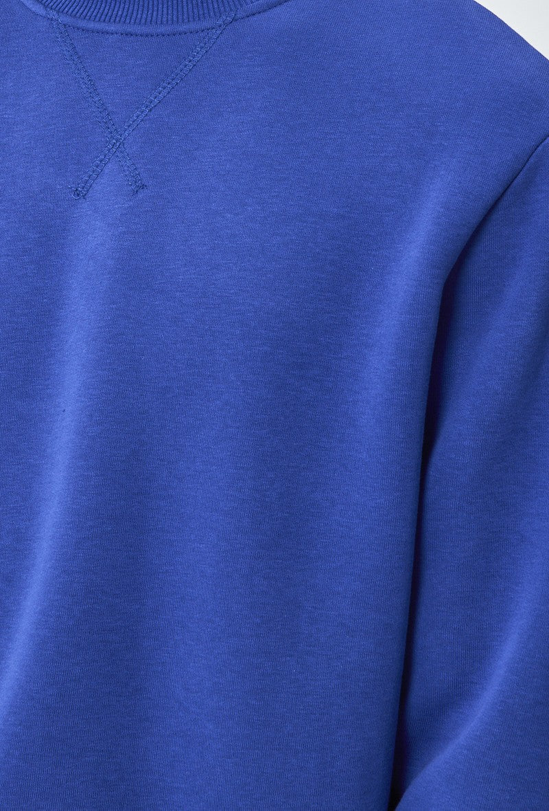 Basic sweatshirt met ronde hals