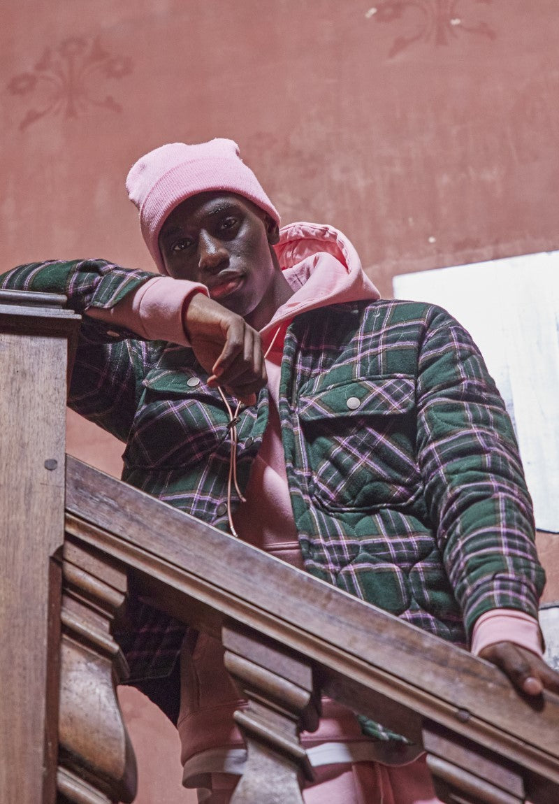 Geruit gewatteerd overshirt