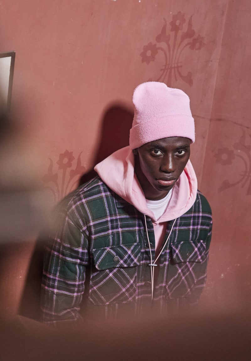 Geruit gewatteerd overshirt