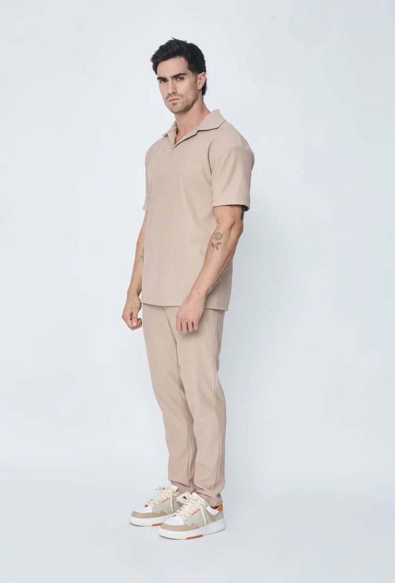 Set van geplooid T-shirt en broek