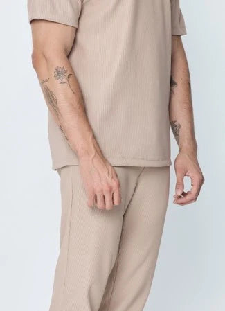 Set van geplooid T-shirt en broek