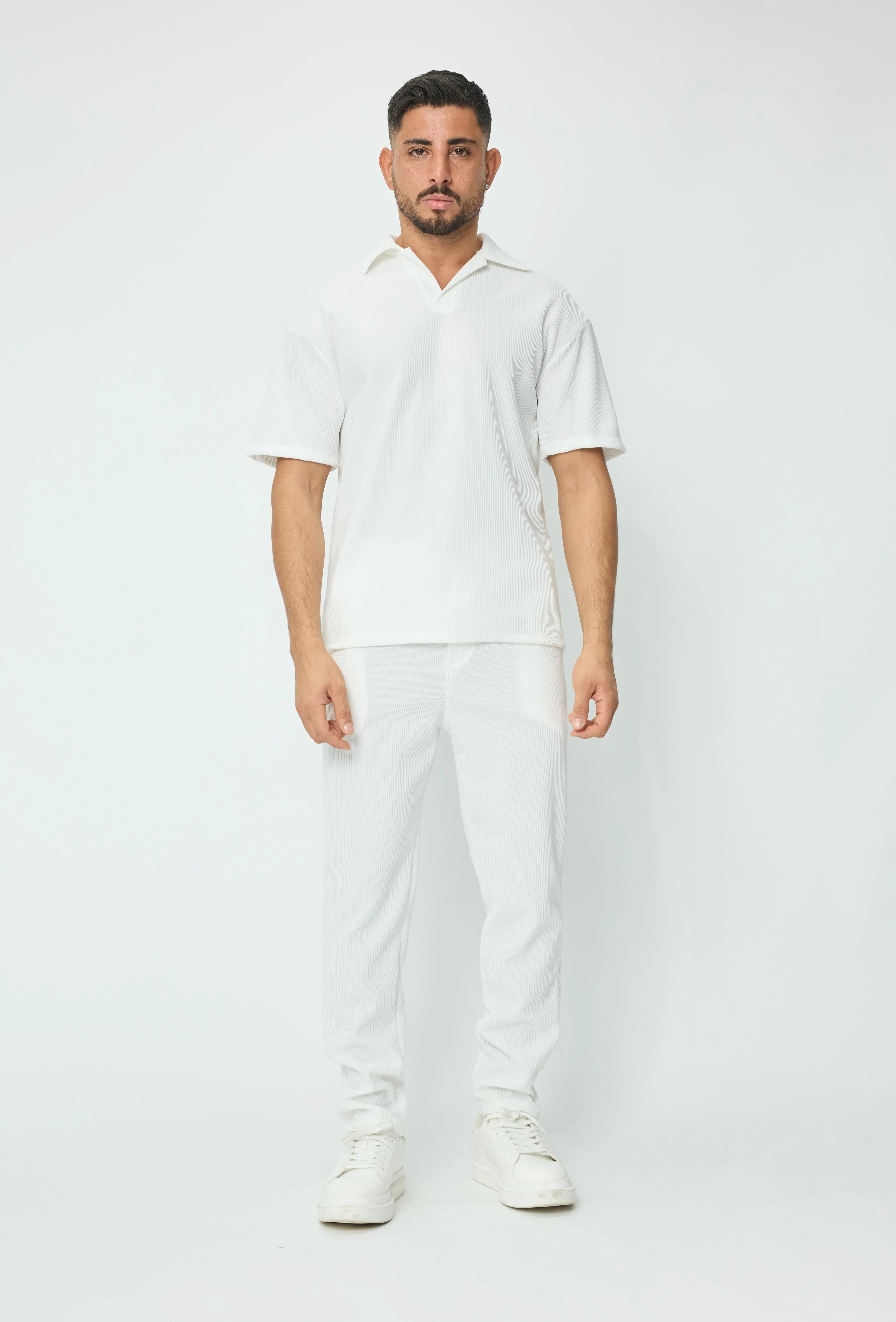 Set van geplooid T-shirt en broek