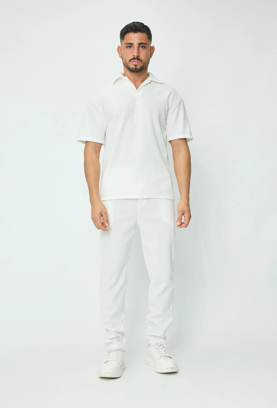 Set van geplooid T-shirt en broek