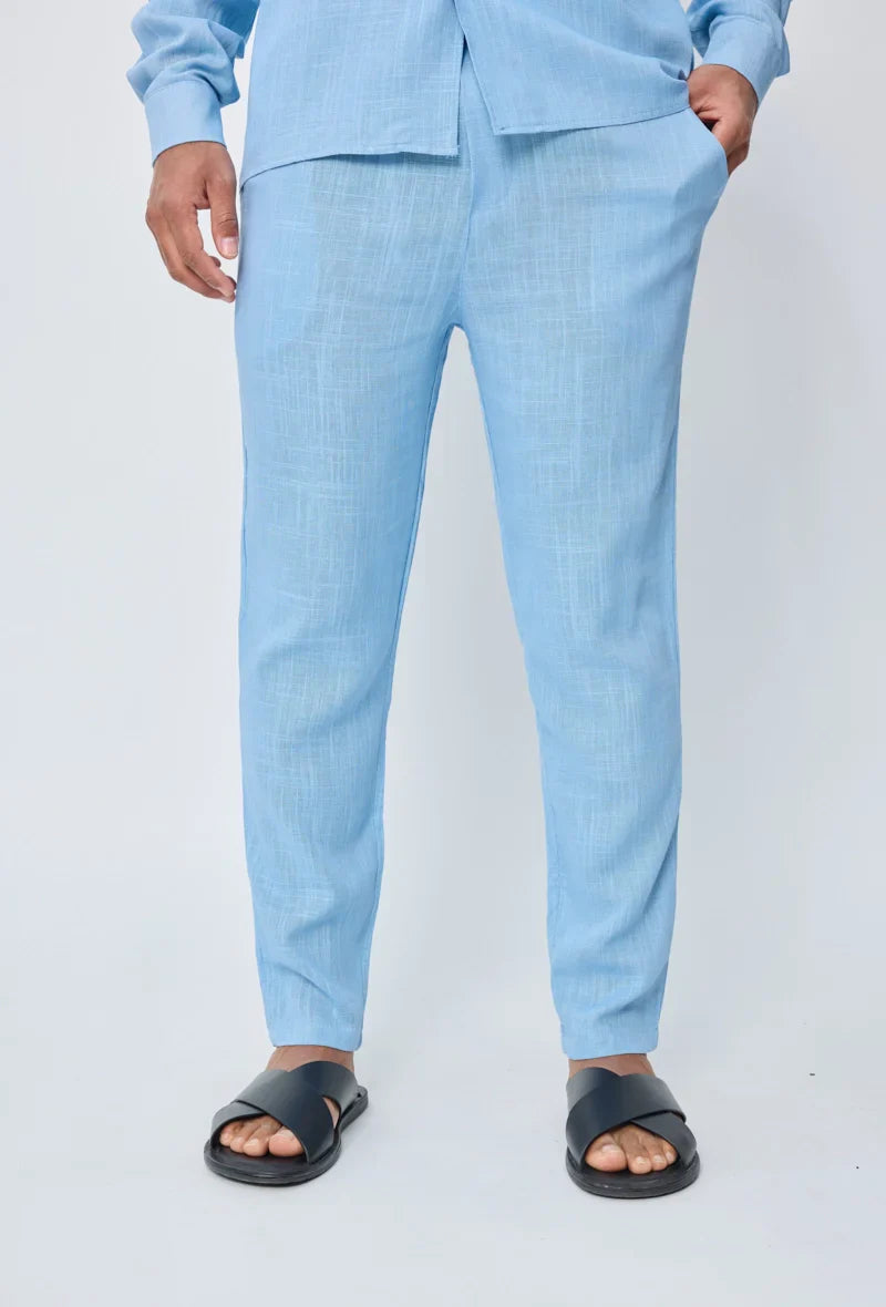 Broek met linneneffect