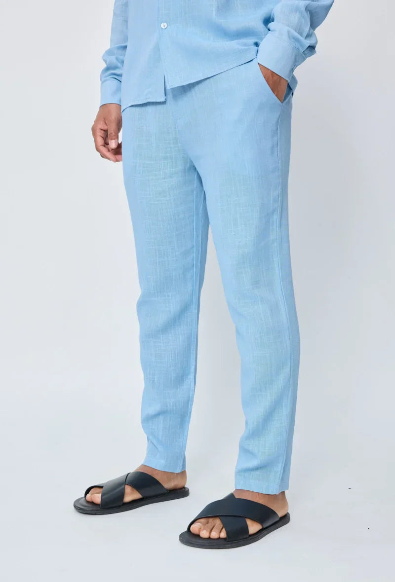 Broek met linneneffect