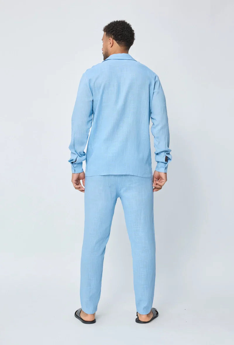 Broek met linneneffect