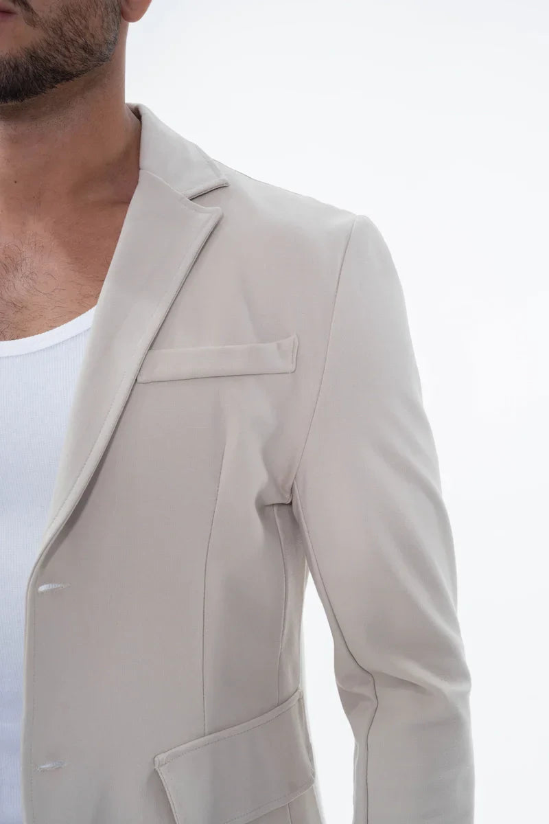 Klassieke effen kostuumset