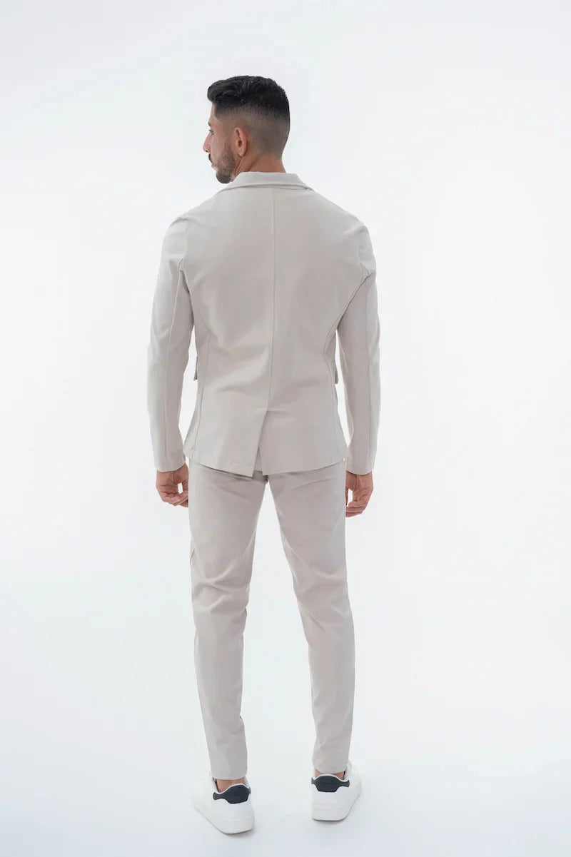 Klassieke effen kostuumset