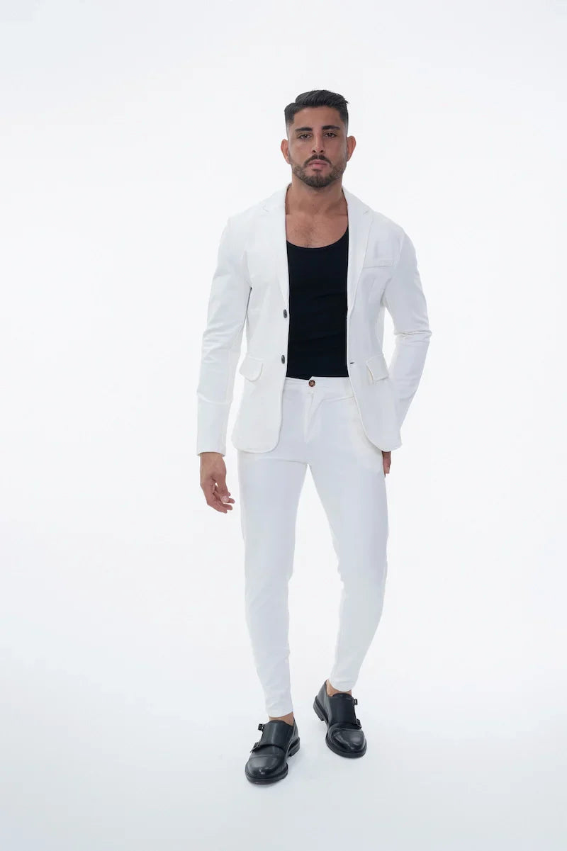 Klassieke effen kostuumset