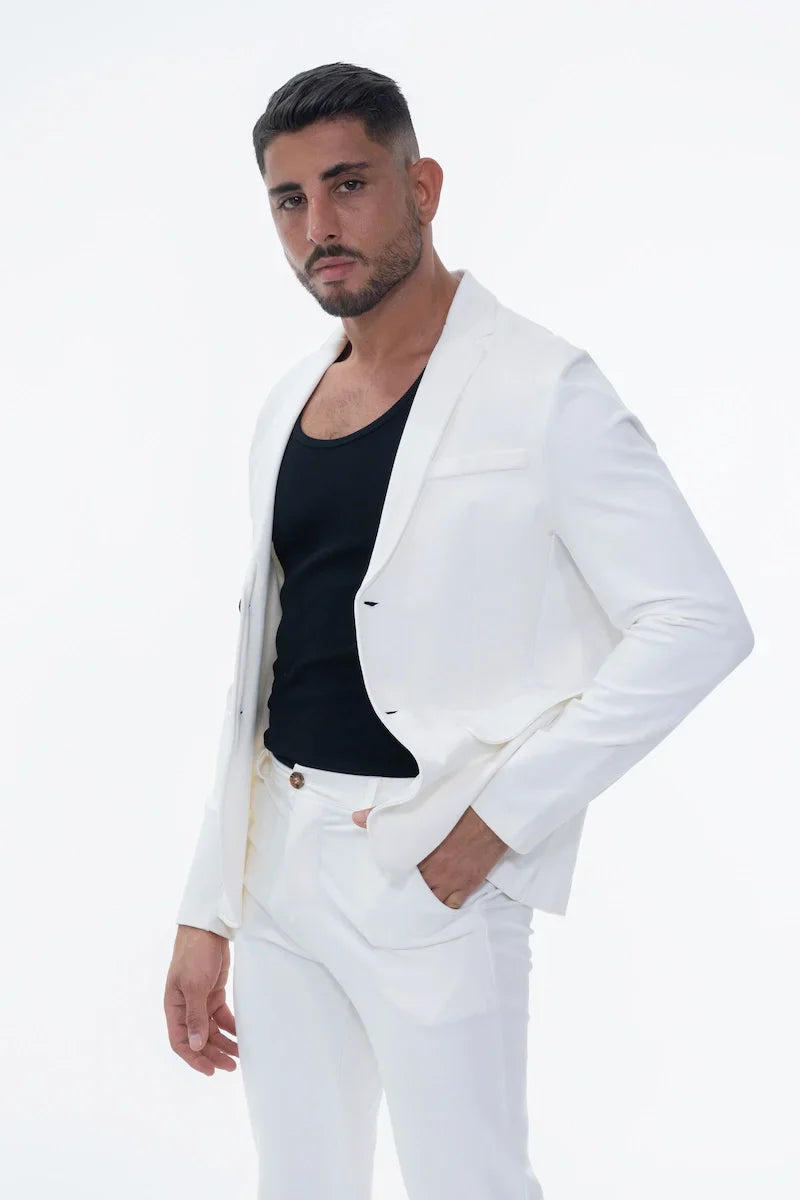 Klassieke effen kostuumset