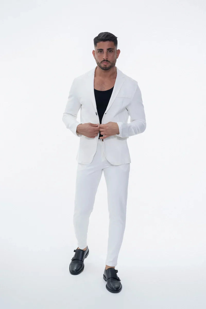 Klassieke effen kostuumset