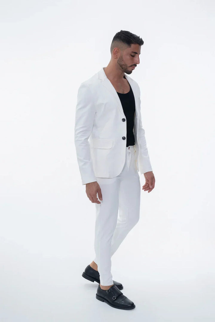 Klassieke effen kostuumset