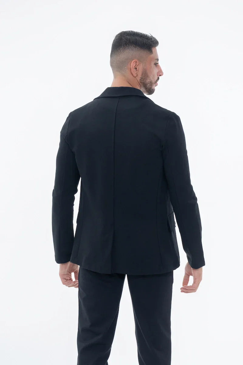 Klassieke effen kostuumset