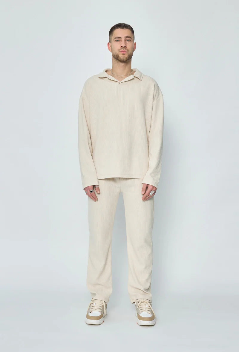 Set van geplooid T-shirt en broek