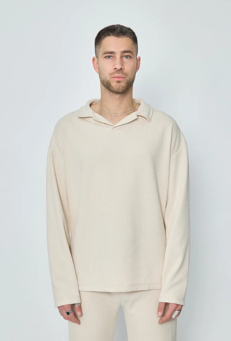 Set van geplooid T-shirt en broek