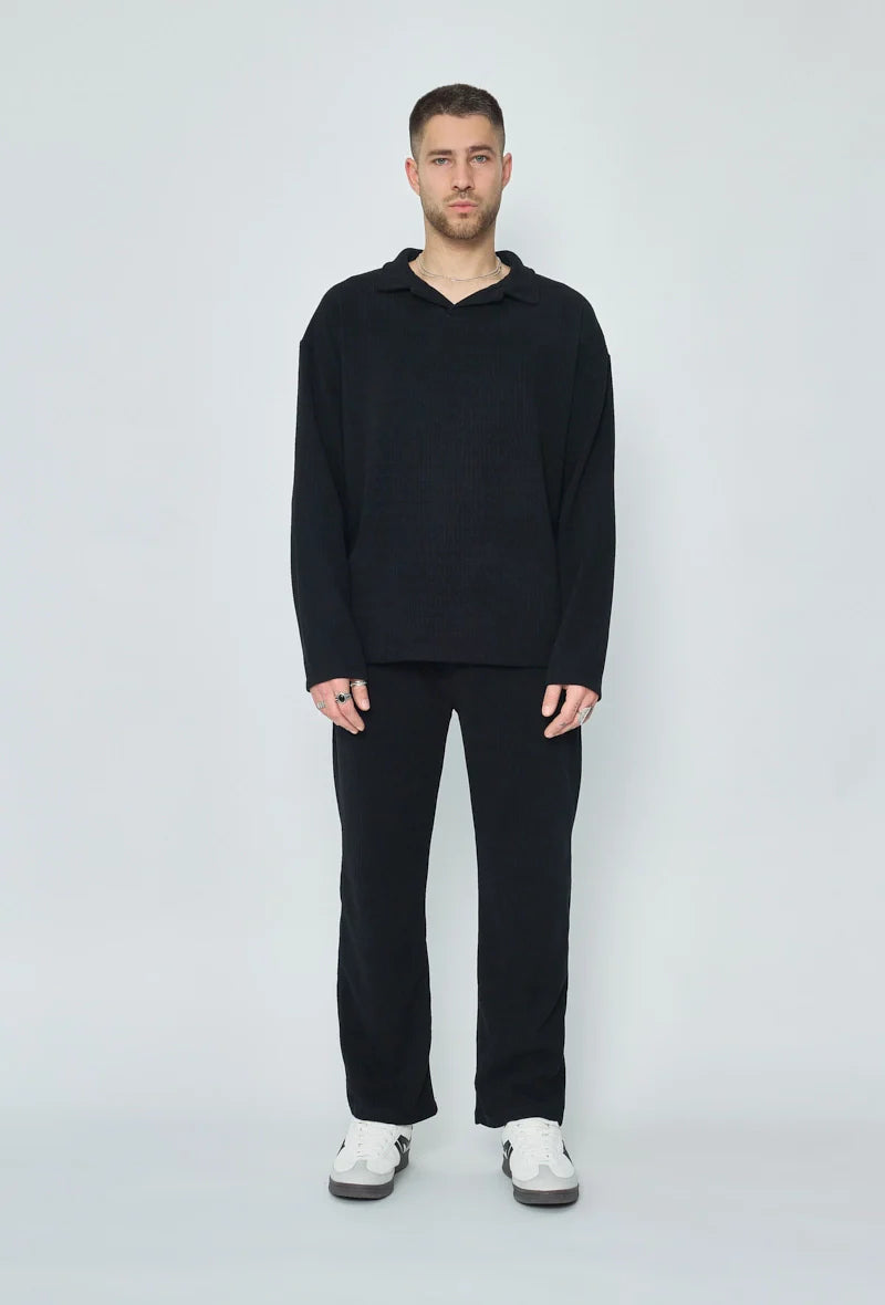 Set van geplooid T-shirt en broek