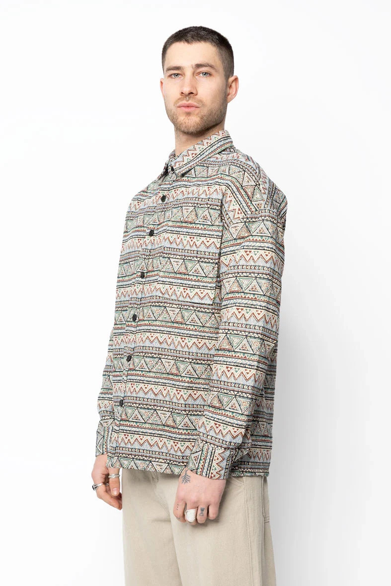 Overshirt met kleurrijke abstracte patronen