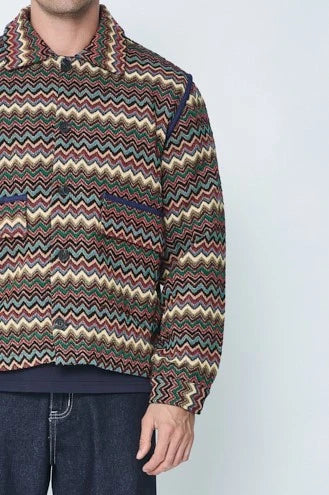 Overshirt met zigzagpatroon