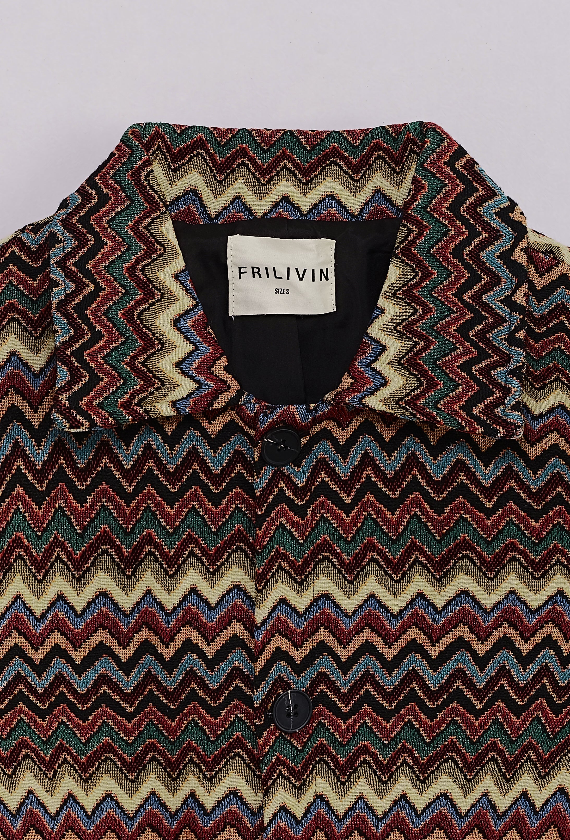 Overshirt met zigzagpatroon
