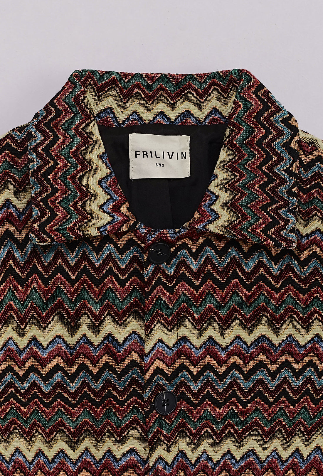 Overshirt met zigzagpatroon