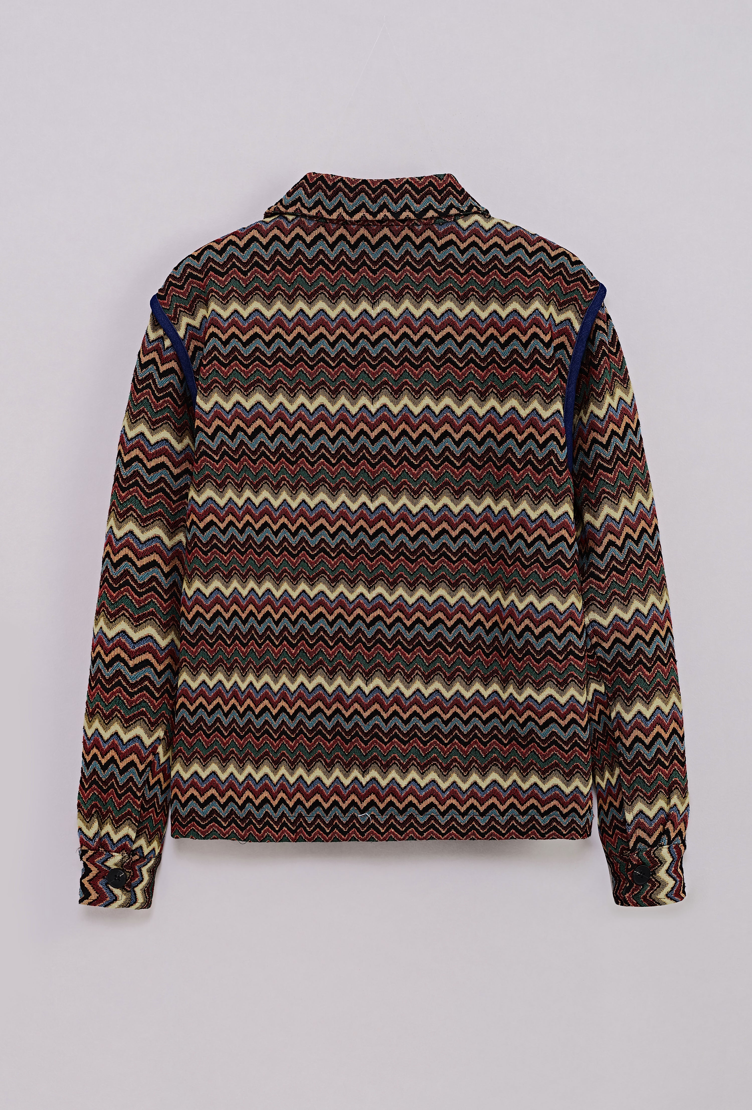 Overshirt met zigzagpatroon