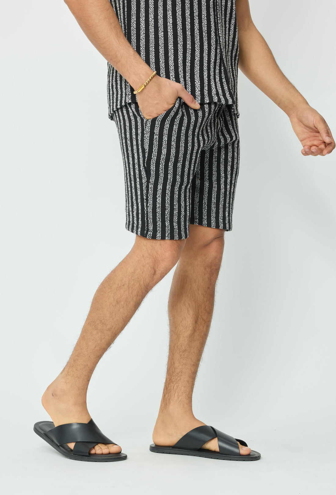 Gestreepte korte broek